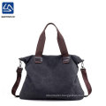 Women's Vintage Hobo Canvas Shoulder Tote Handbag Shopping Bags With Logos